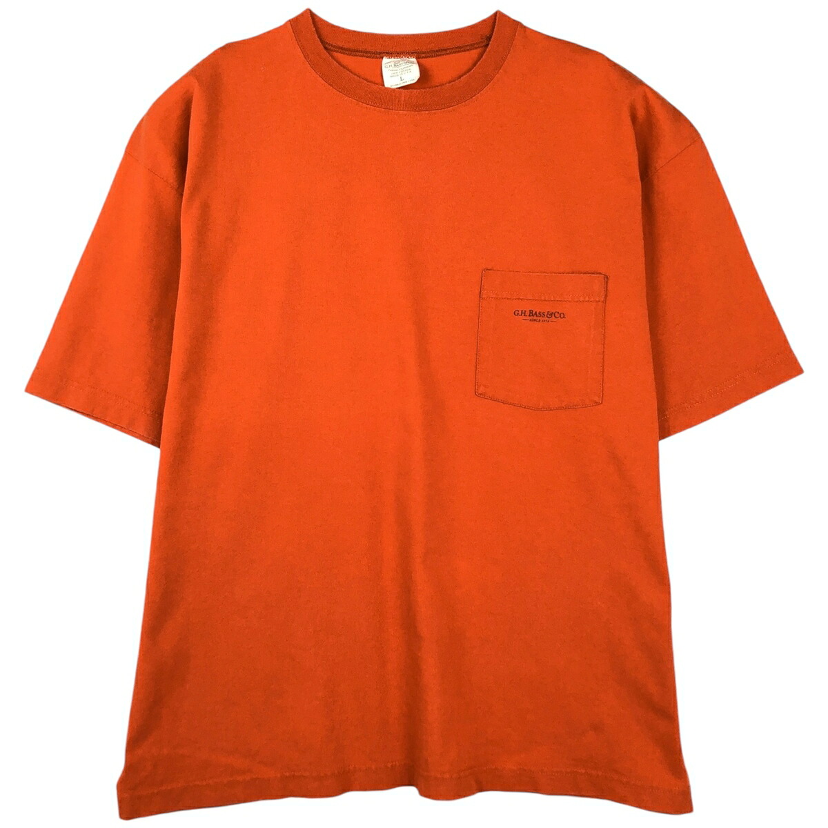 G.H.Bass/ジーエイチバス 半袖 ポケットTシャツ