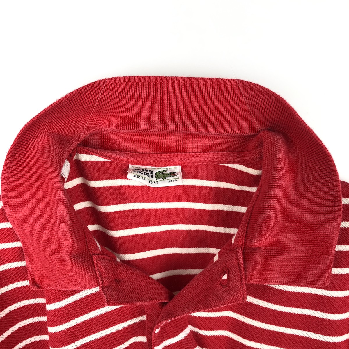 LACOSTE/ラコステ CHEMISE フレンチラコステ 半袖 ボーダー ポロシャツ
