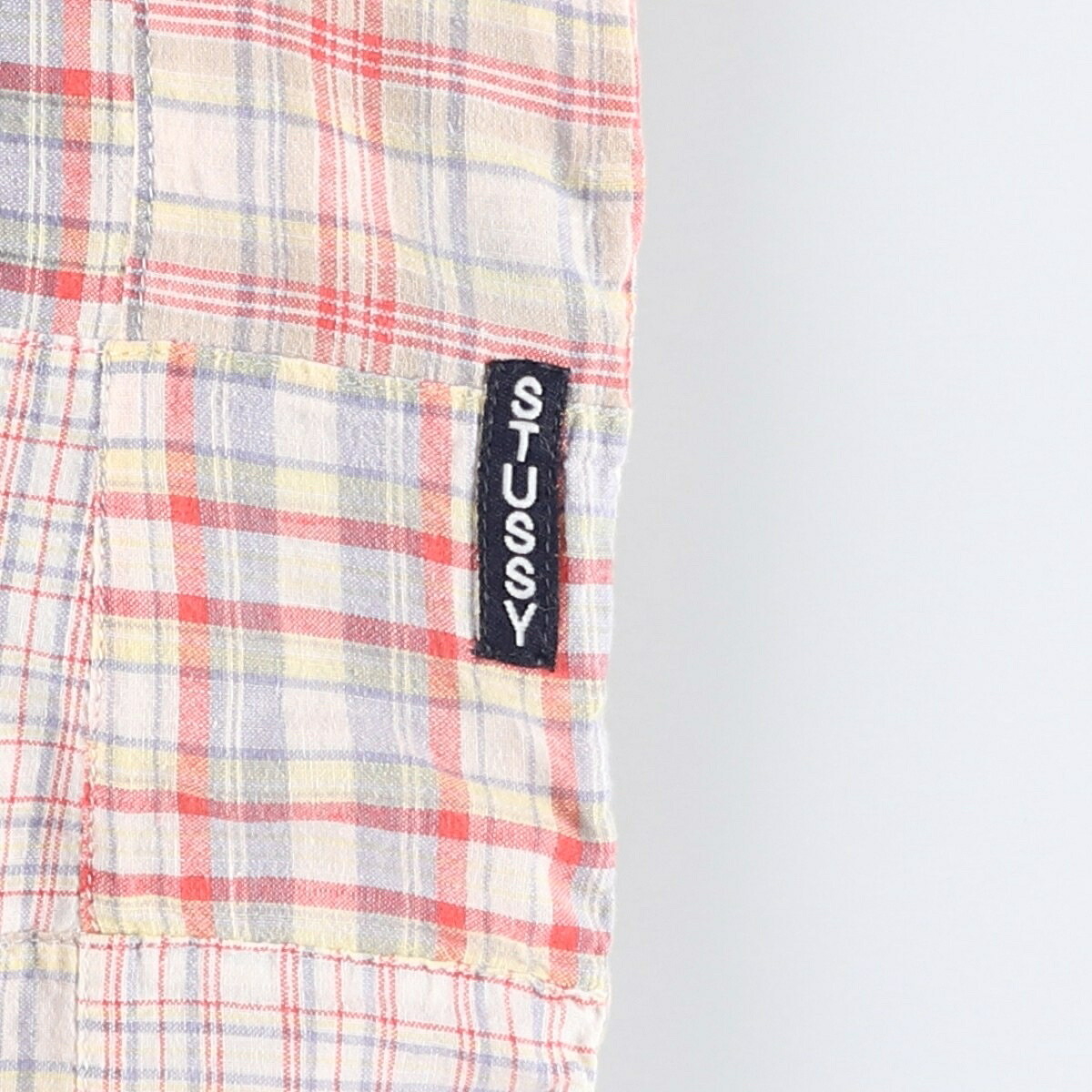 STUSSY/ステューシー OLD STUSSY オールドステューシー 紺タグ 半袖 ボタンダウン チェックシャツ