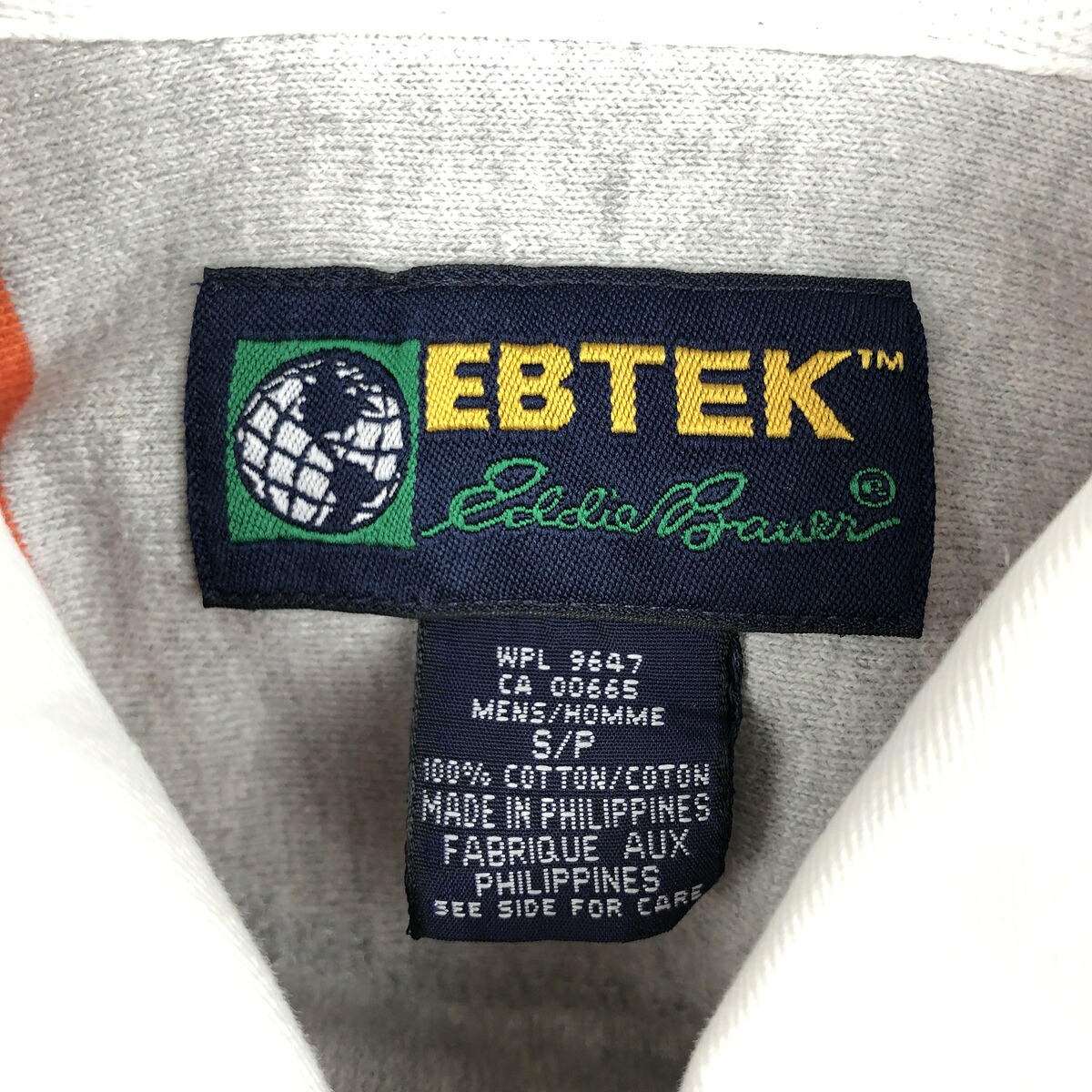 Eddie Bauer/エディーバウアー EBTEK 半袖 ストライプ ポロシャツ