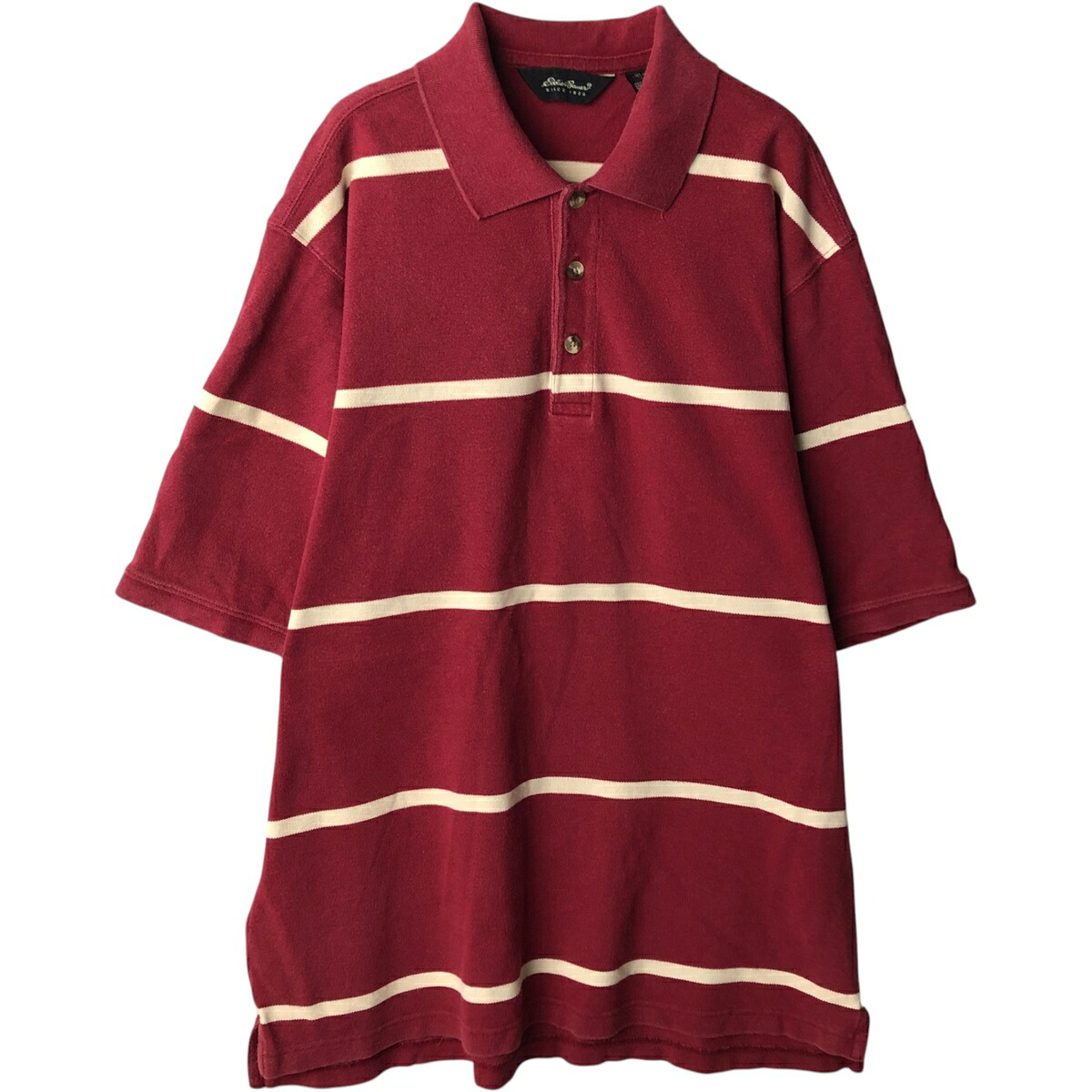 Eddie Bauer/エディーバウアー 半袖 ボーダー ポロシャツ