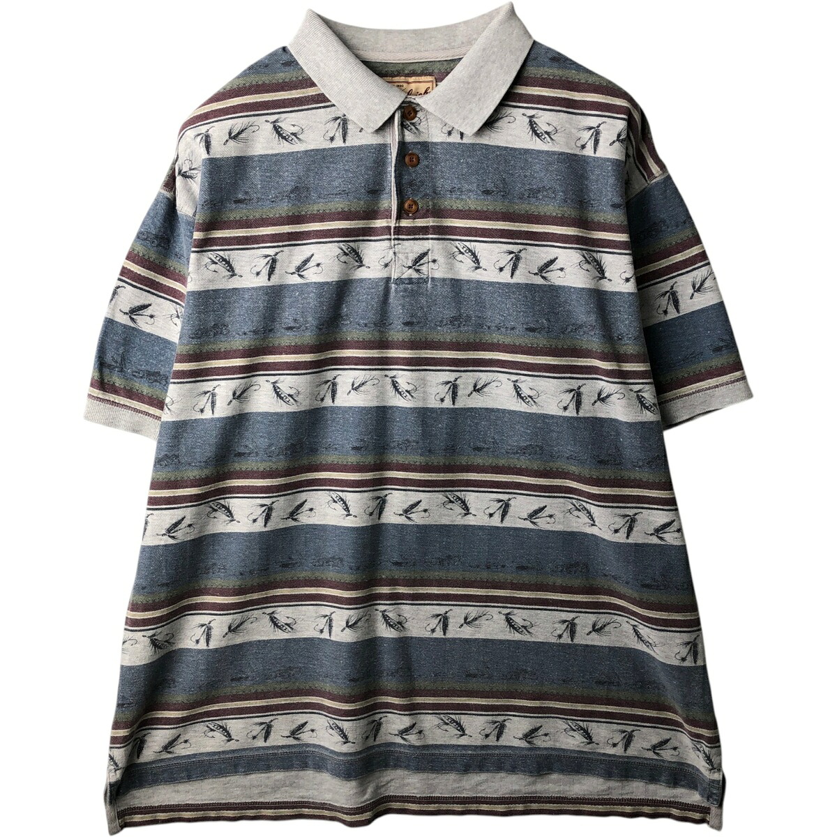 WOOLRICH/ウールリッチ 半袖 ボーダー ポロシャツ