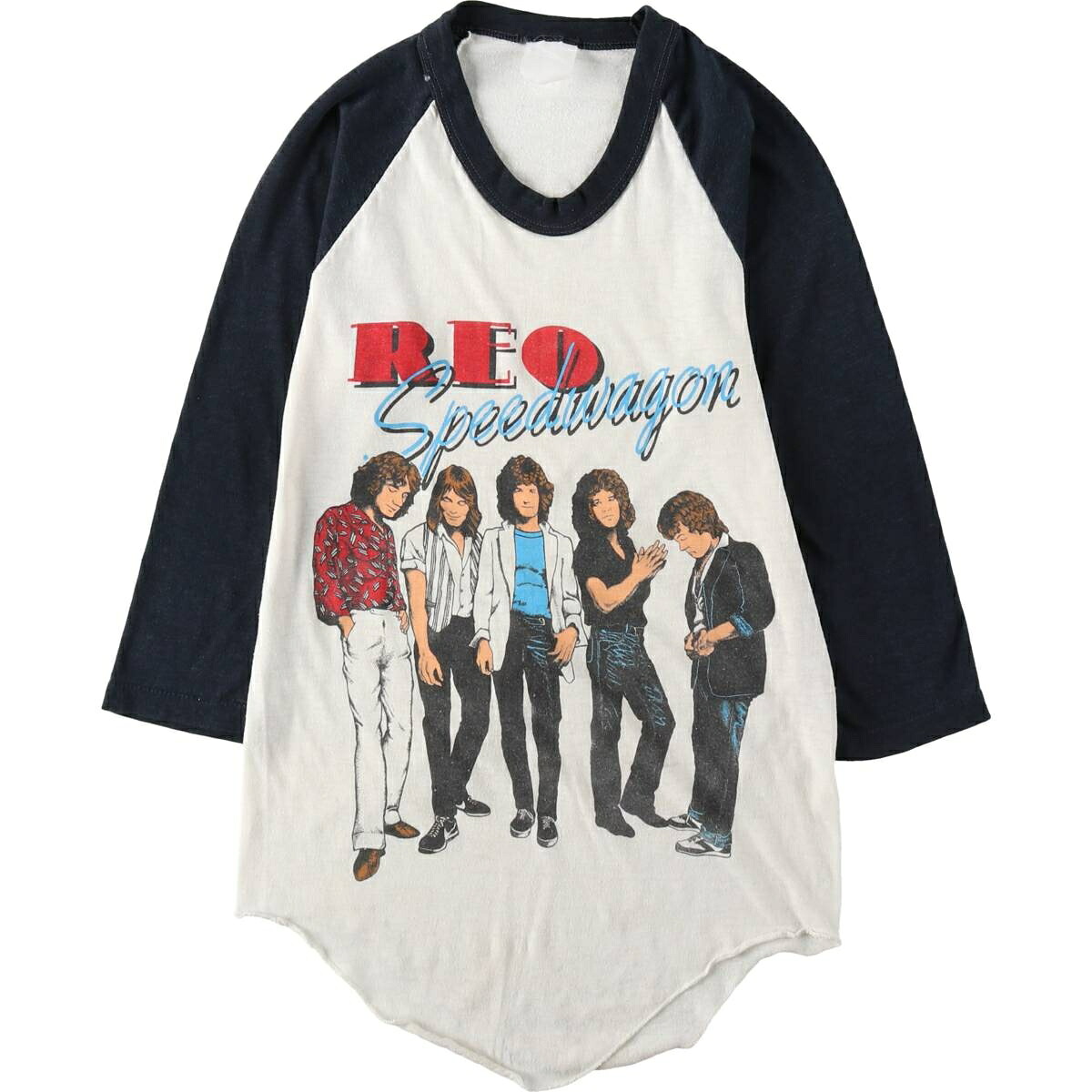 REO SPEEDWAGON アールイーオースピードワゴン ラグラン バンドTシャツ バンT