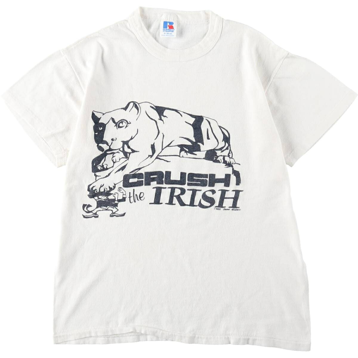 Russell/ラッセル FIGHTIN' IRISH  ノートルダム大学  ファイティングアイリッシュ カレッジTシャツ