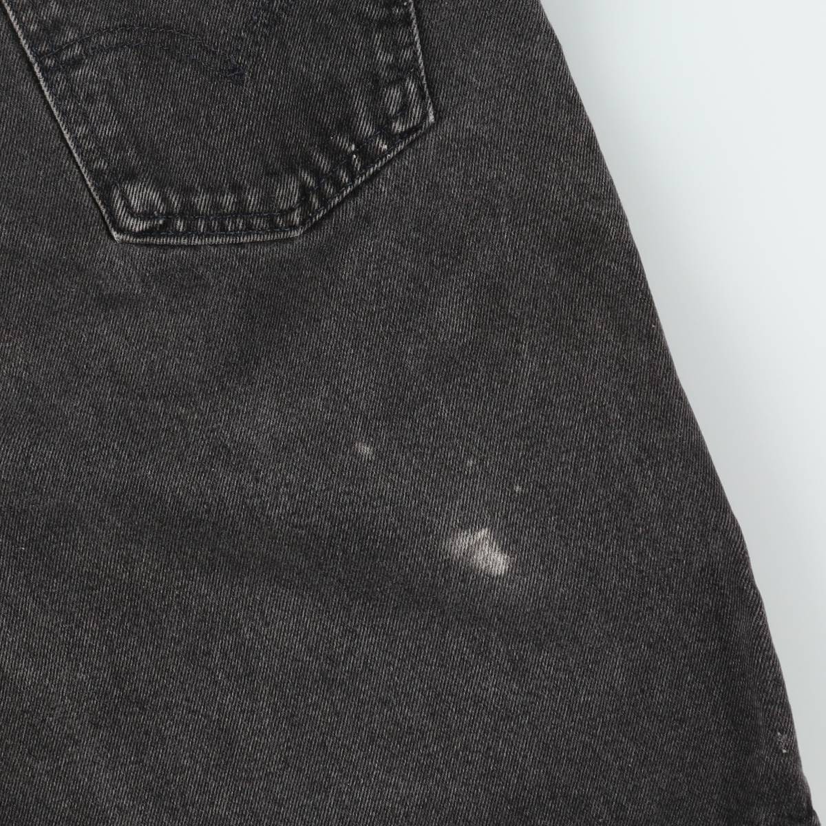 Levi's/リーバイス 550 RELAXED FIT ブラックデニムショーツ ショートパンツ