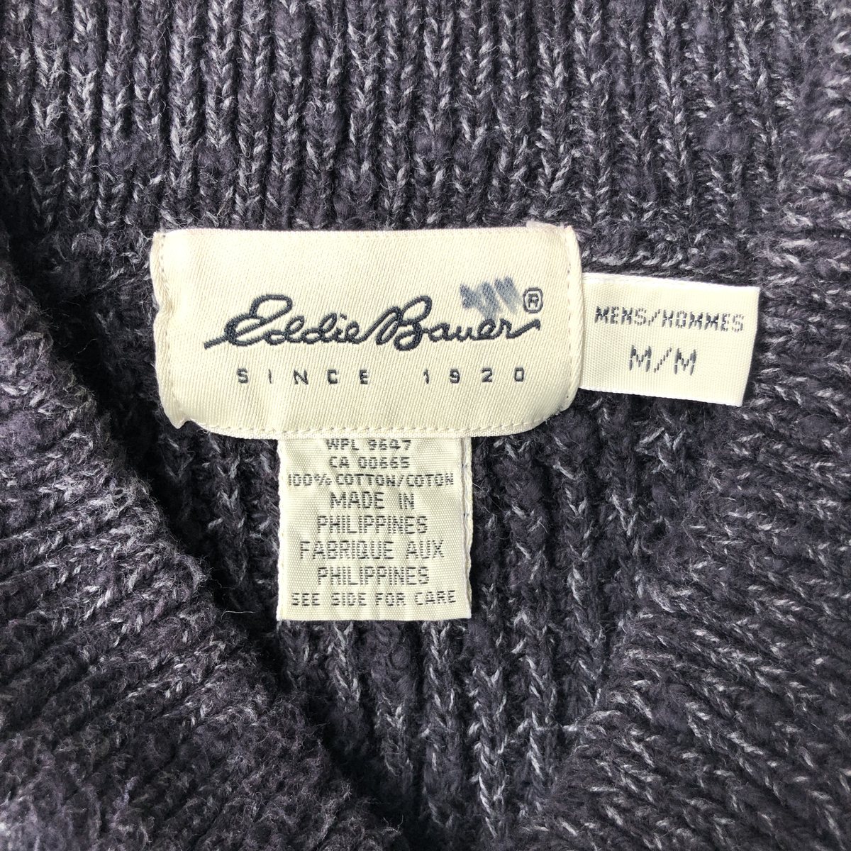 Eddie Bauer/エディーバウアー コットンニットハーフボタンセーター