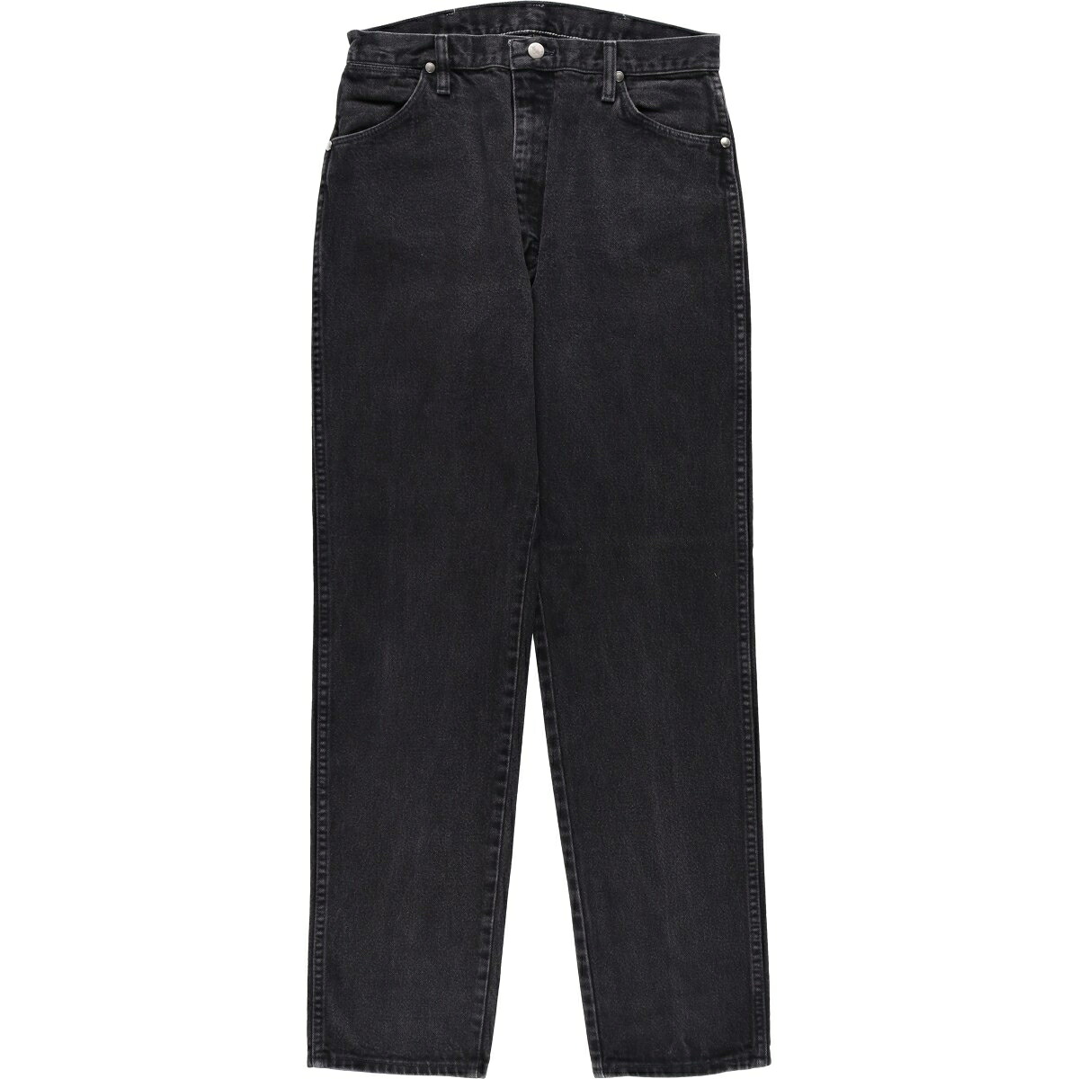 Wrangler/ラングラー ブラックデニム ストレートデニムパンツ