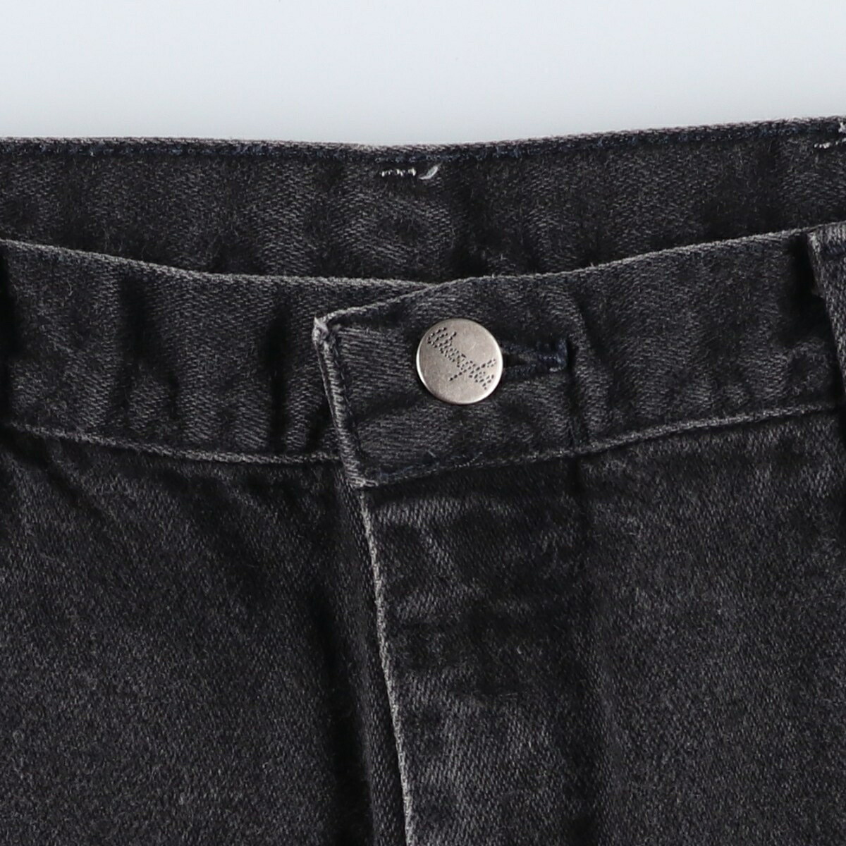 Wrangler/ラングラー ブラックデニム ストレートデニムパンツ