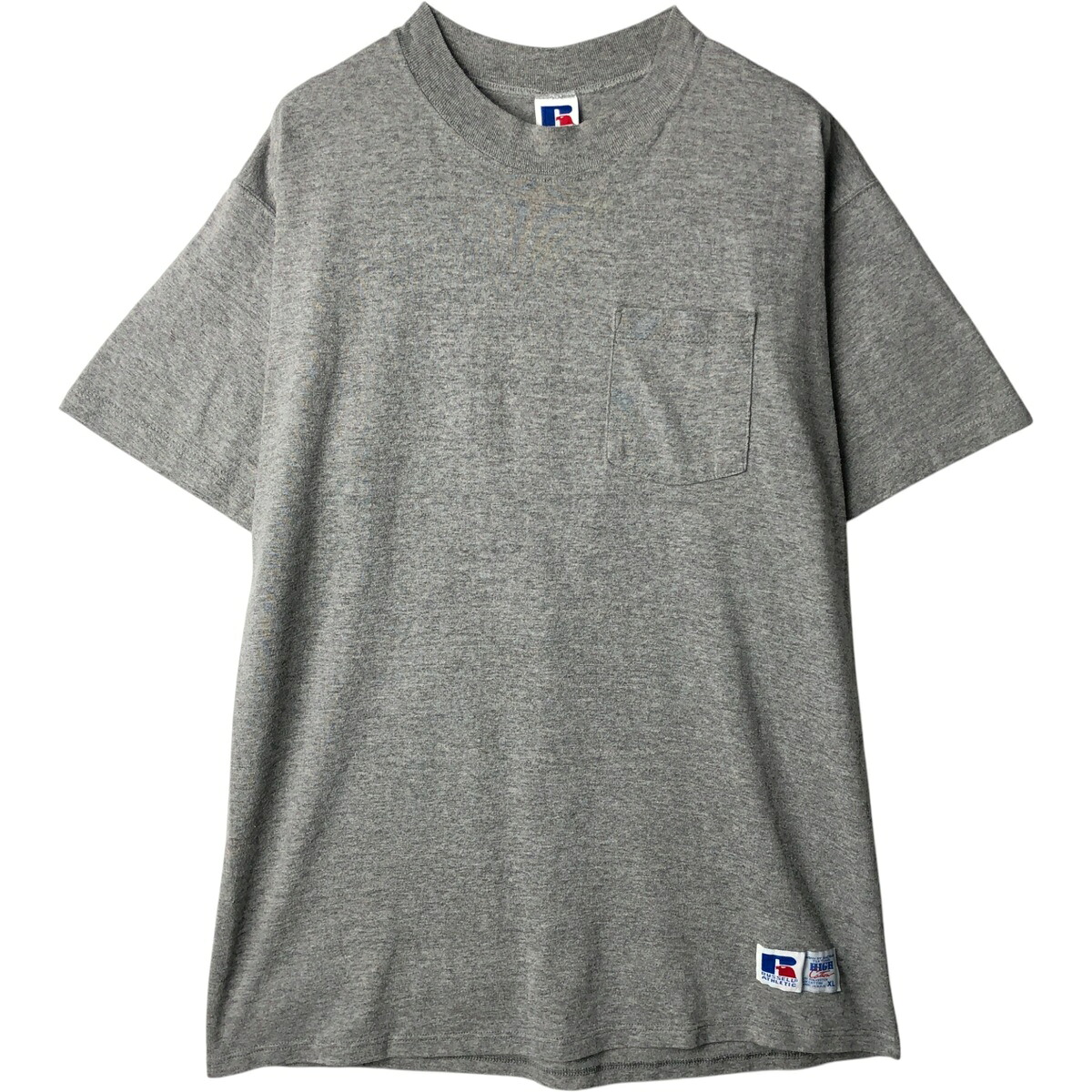 Russell/ラッセル HIGH COTTON 無地ポケットTシャツ
