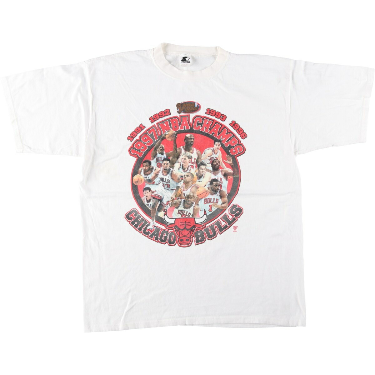 Starter/スターター NBA CHICAGO BULLS シカゴ ブルズ スポーツプリントTシャツ