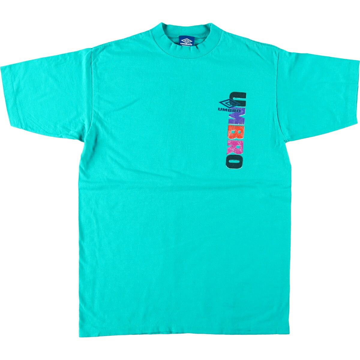 UMBRO/アンブロ 青タグ ロゴプリントTシャツ