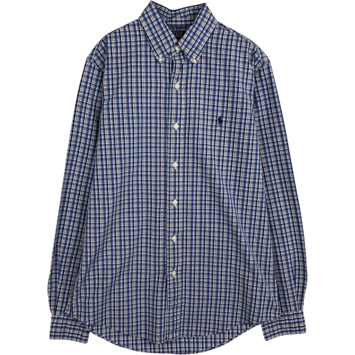Ralph Lauren/ラルフローレン POLO by Ralph Lauren CUSTOM FIT 長袖 ボタンダウンチェックシャツ