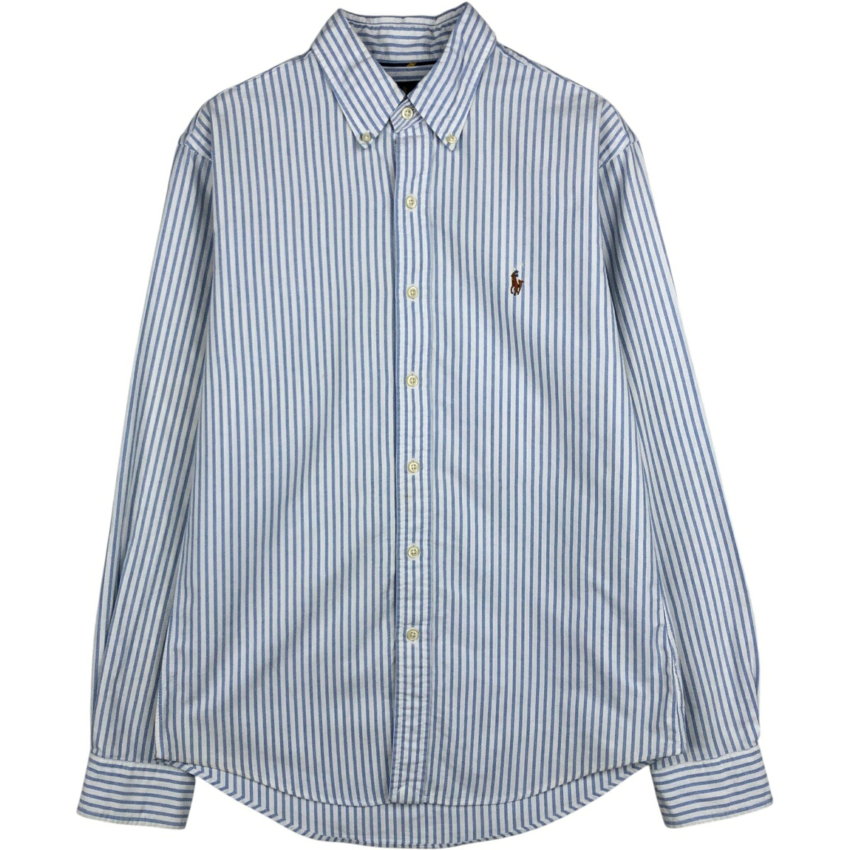 Ralph Lauren/ラルフローレン SLIM FIT スリムフィット 長袖 ボタンダウンストライプシャツ