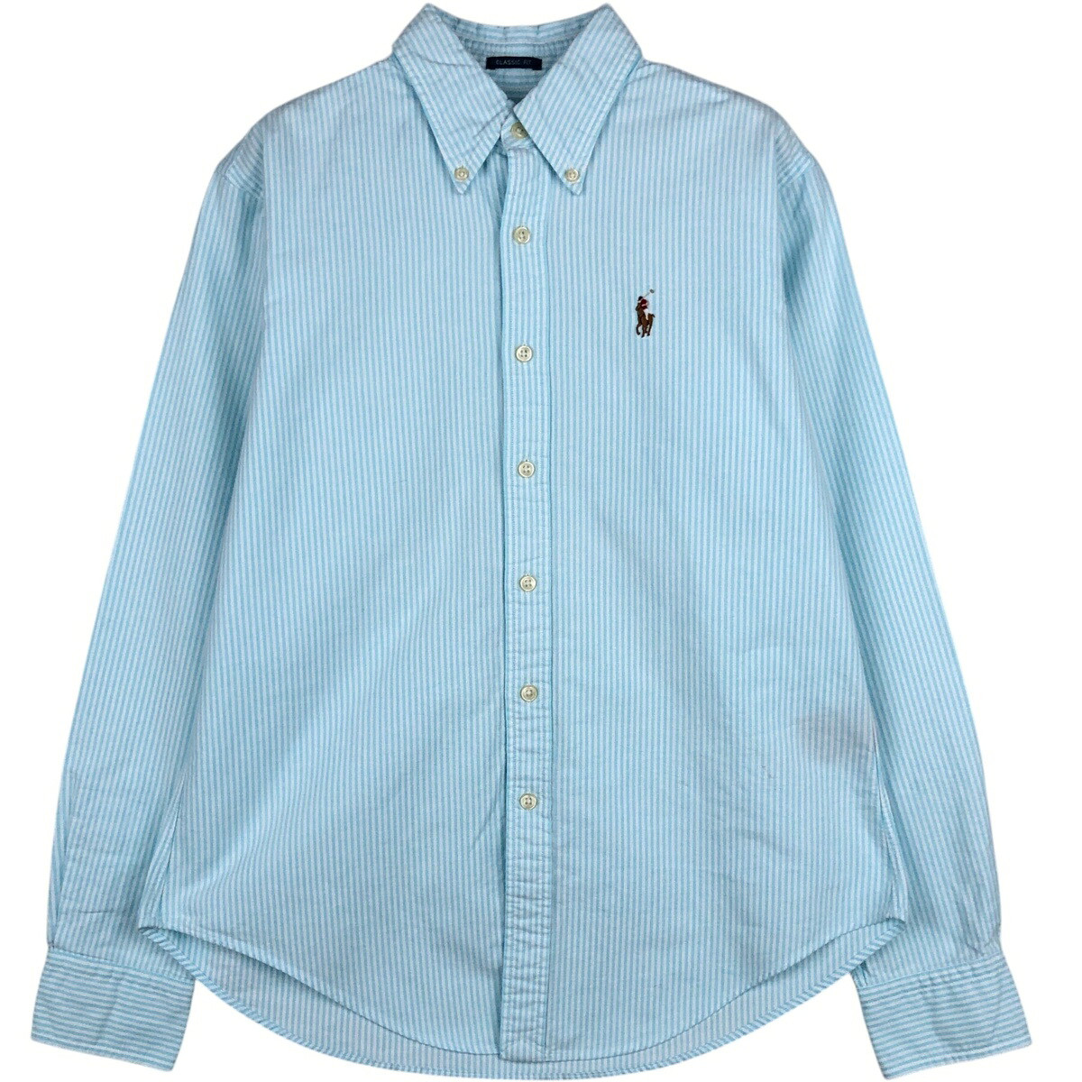 Ralph Lauren/ラルフローレン CLASSIC FIT クラシックフィット 長袖 ボタンダウンストライプシャツ