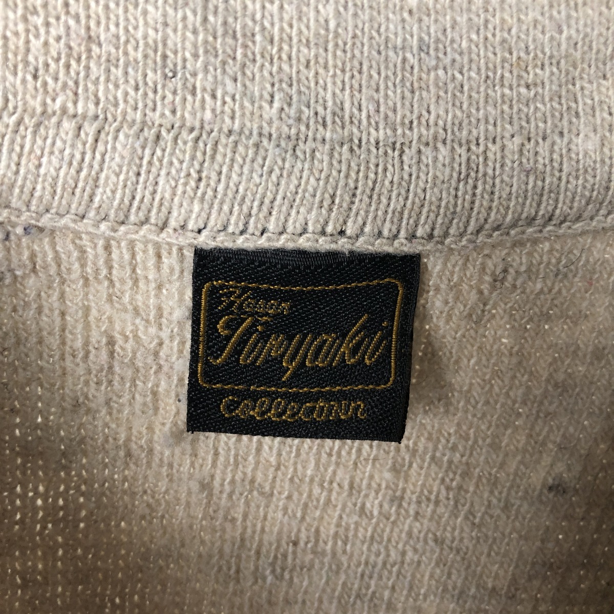 古着 Tiryaki Collection 総柄 コットンニットハーフジップセーター メンズM相当 /eaa631932 【中古】 【260412】