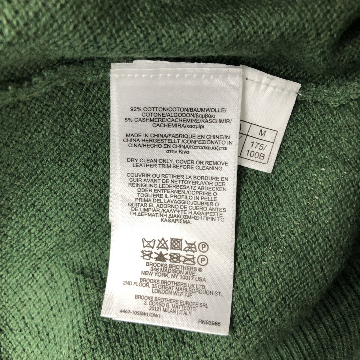 古着 ブルックスブラザーズ Brooks Brothers 1818 カシミア混 ウールニットハーフジップセーター メンズM相当 /eaa631936 【中古】 【260412】