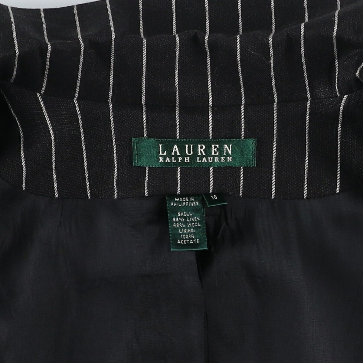 Ralph Lauren/ラルフローレン LAUREN ローレン リネンテーラードジャケット
