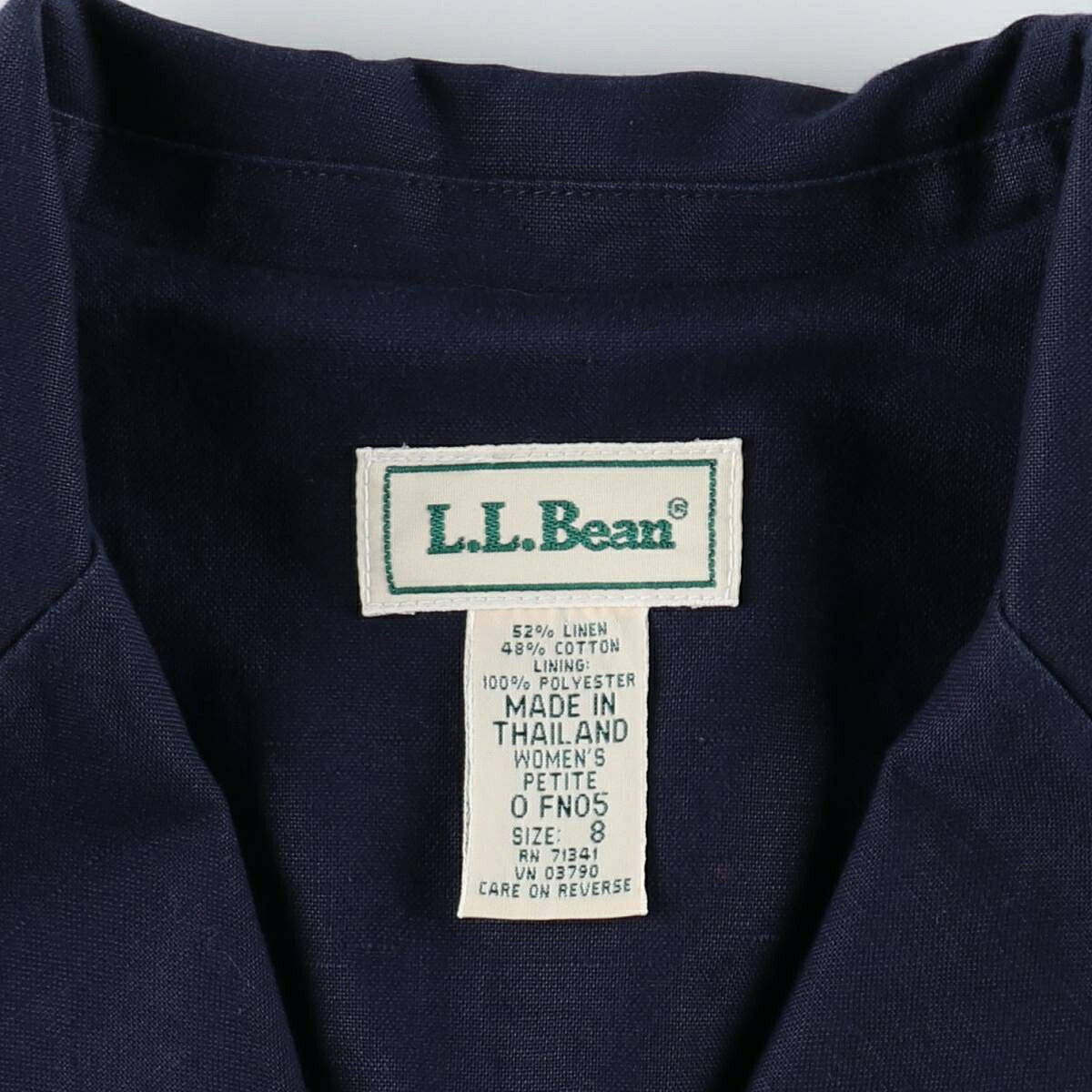 L.L.Bean/エルエルビーン リネンテーラードジャケット