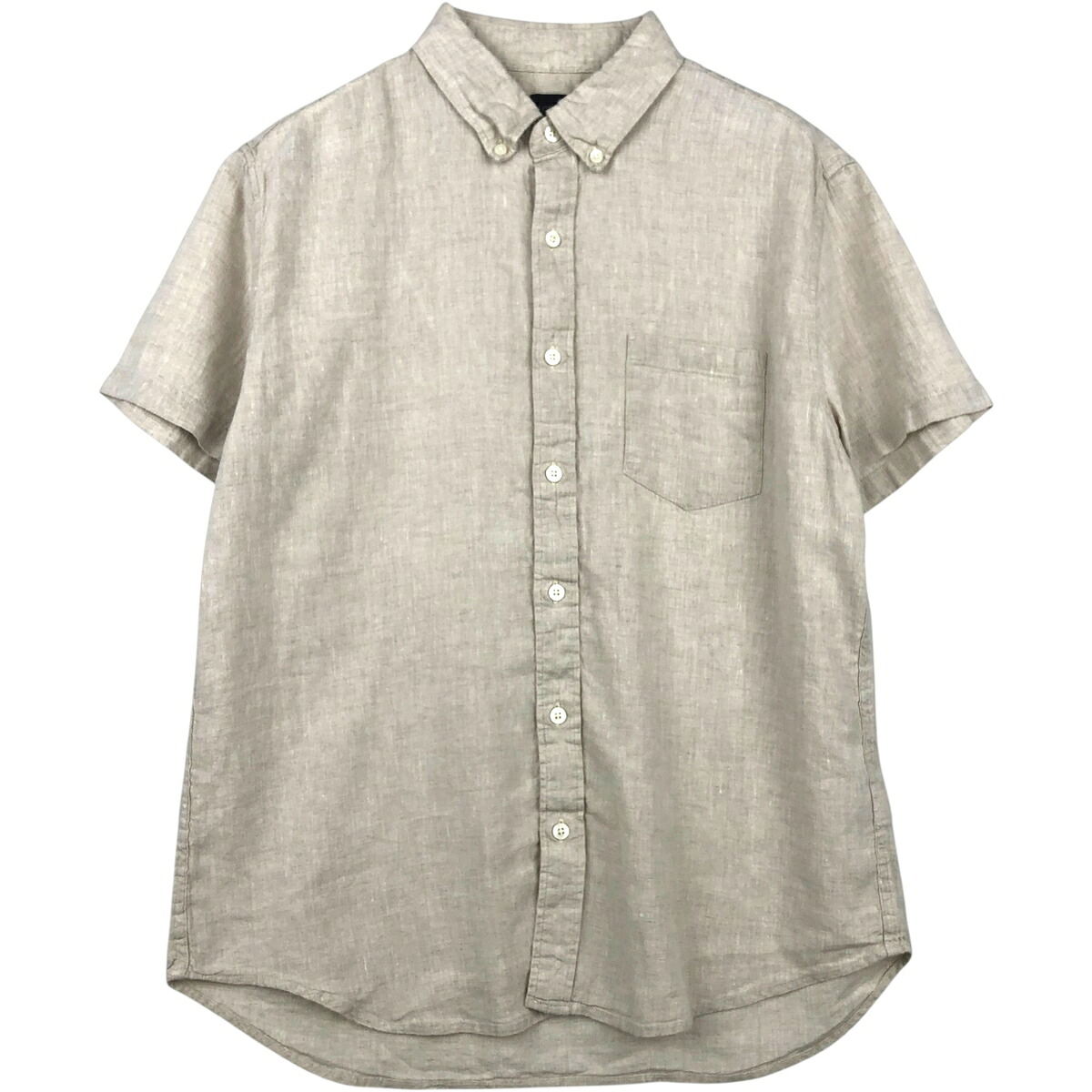 J.Crew/ジェイクルー 半袖 リネン ボタンダウンシャツ