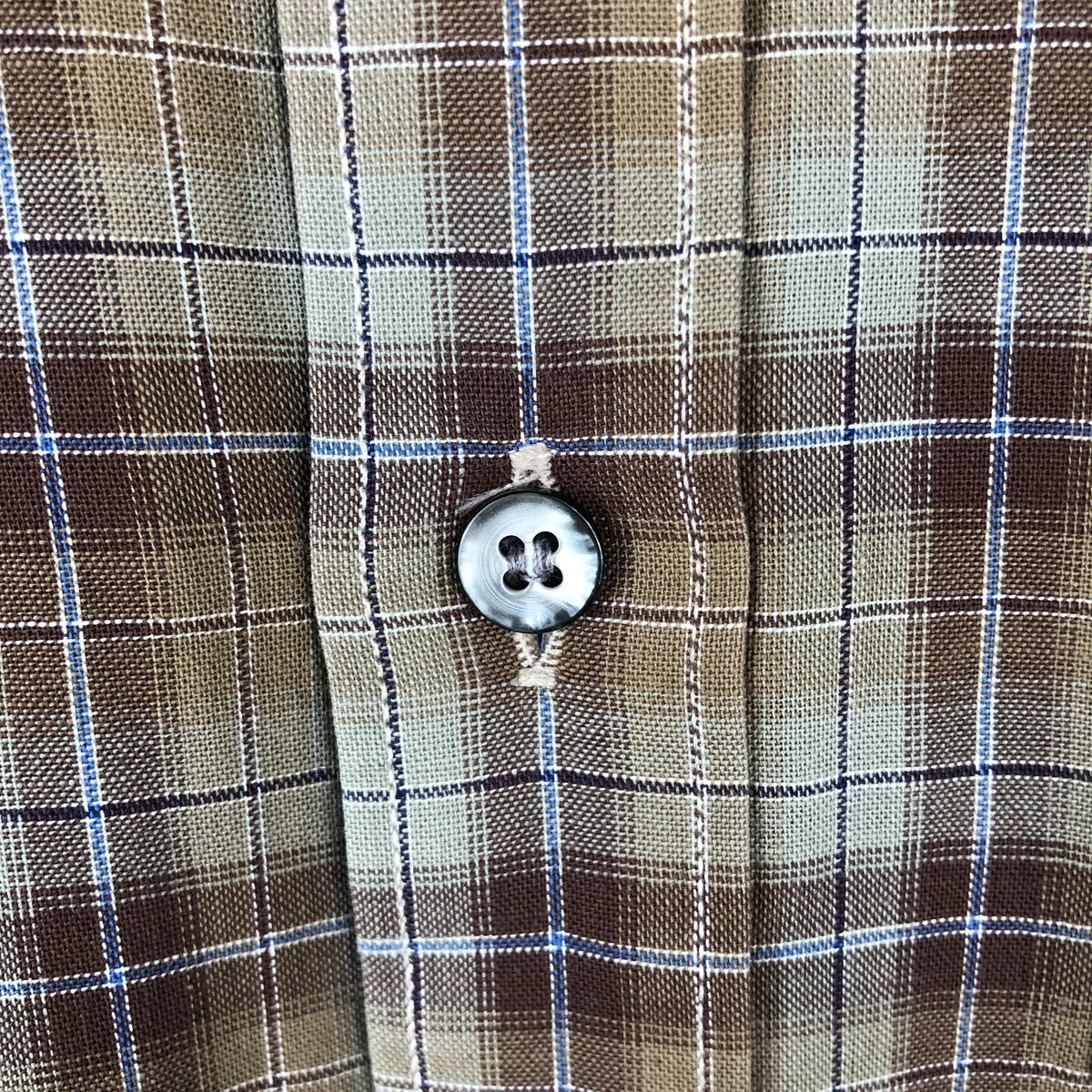 Pierre Cardin/ピエールカルダン 長袖 コットンチェックシャツ