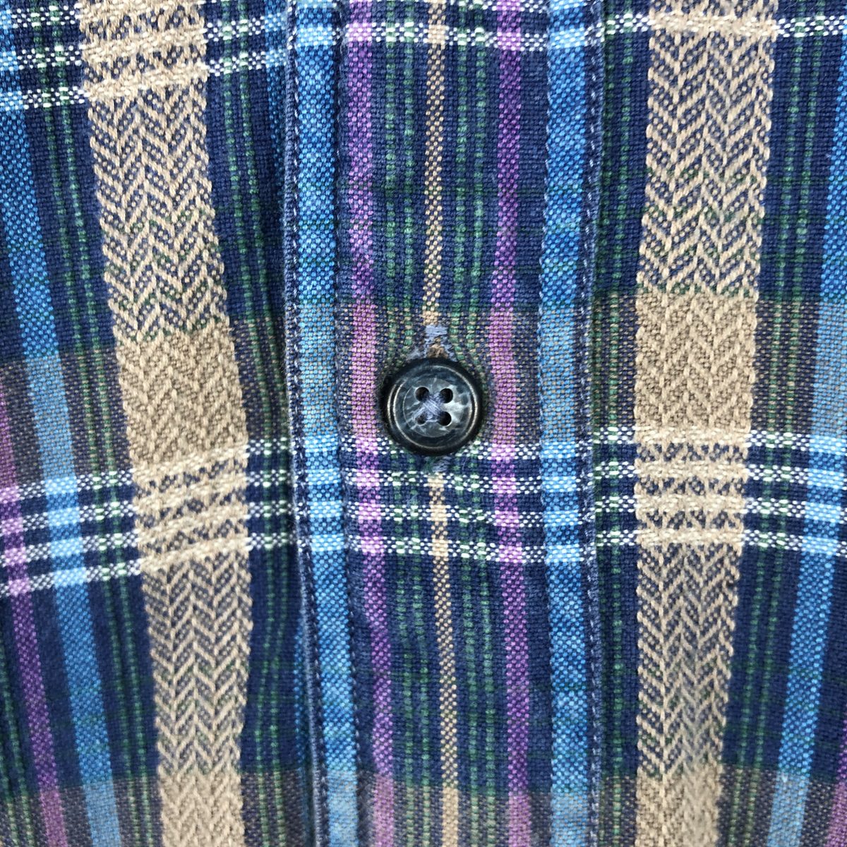 Eddie Bauer/エディーバウアー 黒タグ 長袖 コットンチェックシャツ
