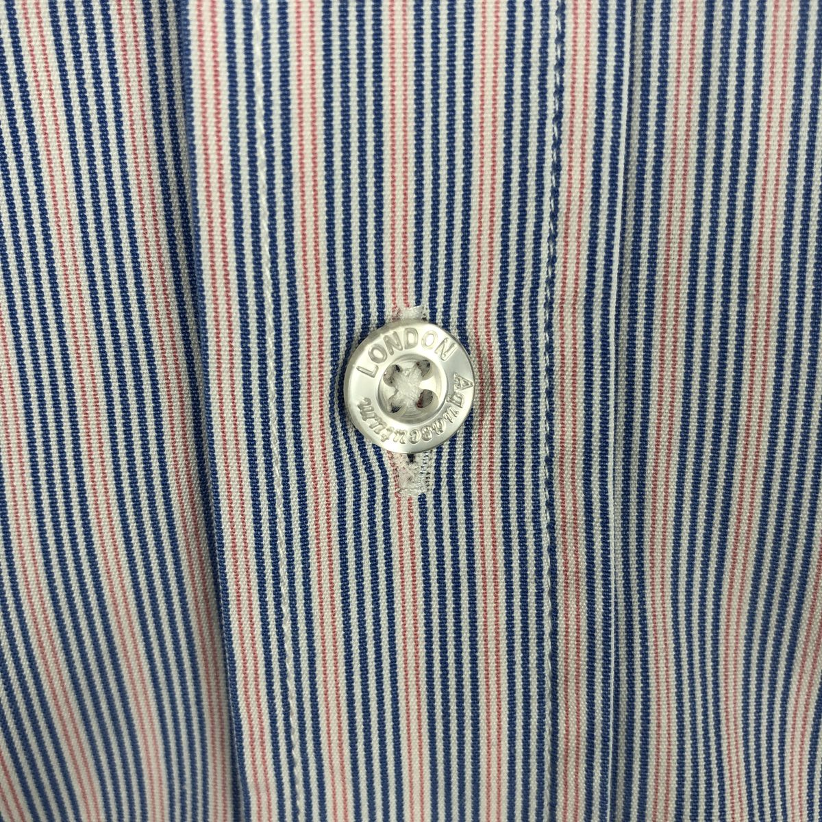 古着 アクアスキュータム Aquascutum ワイドカラー 長袖 コットンストライプシャツ メンズM相当 /eaa633119 【中古】 【260413】