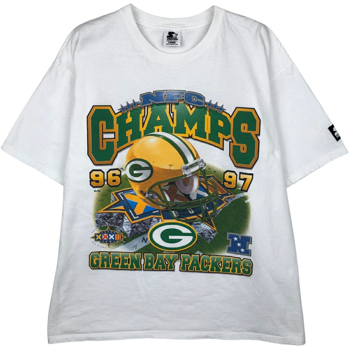 Starter/スターター NFL GREEN BAY  PACKERS グリーンベイパッカーズ スポーツプリントTシャツ
