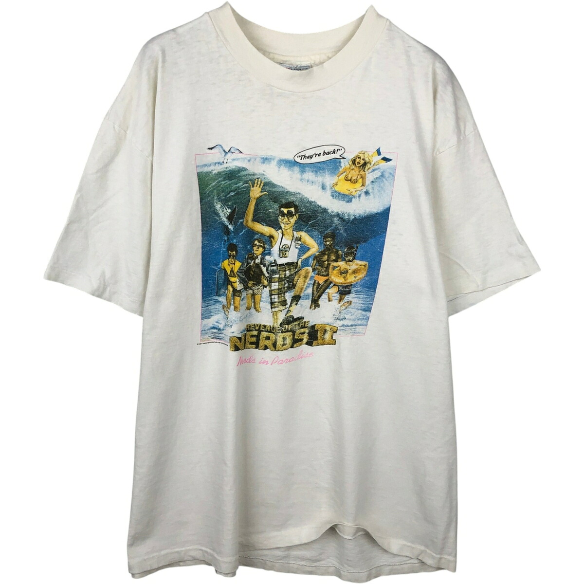 Hanes/ヘインズ REVENGE OF THE NERDS II ナーズの復讐 映画 ムービーTシャツ