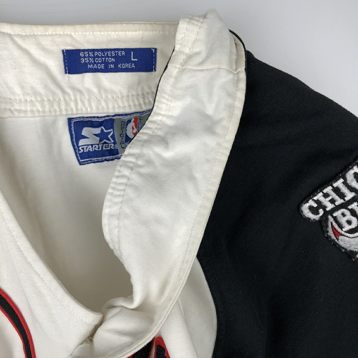 Starter/スターター NBA CHICAGO BULLS シカゴ ブルズ ゲームシャツ ベースボールシャツ