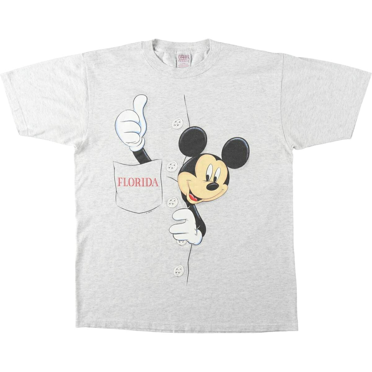 SHERRY'S/シェリーズ MICKEY MOUSE ミッキーマウス キャラクタープリントTシャツ