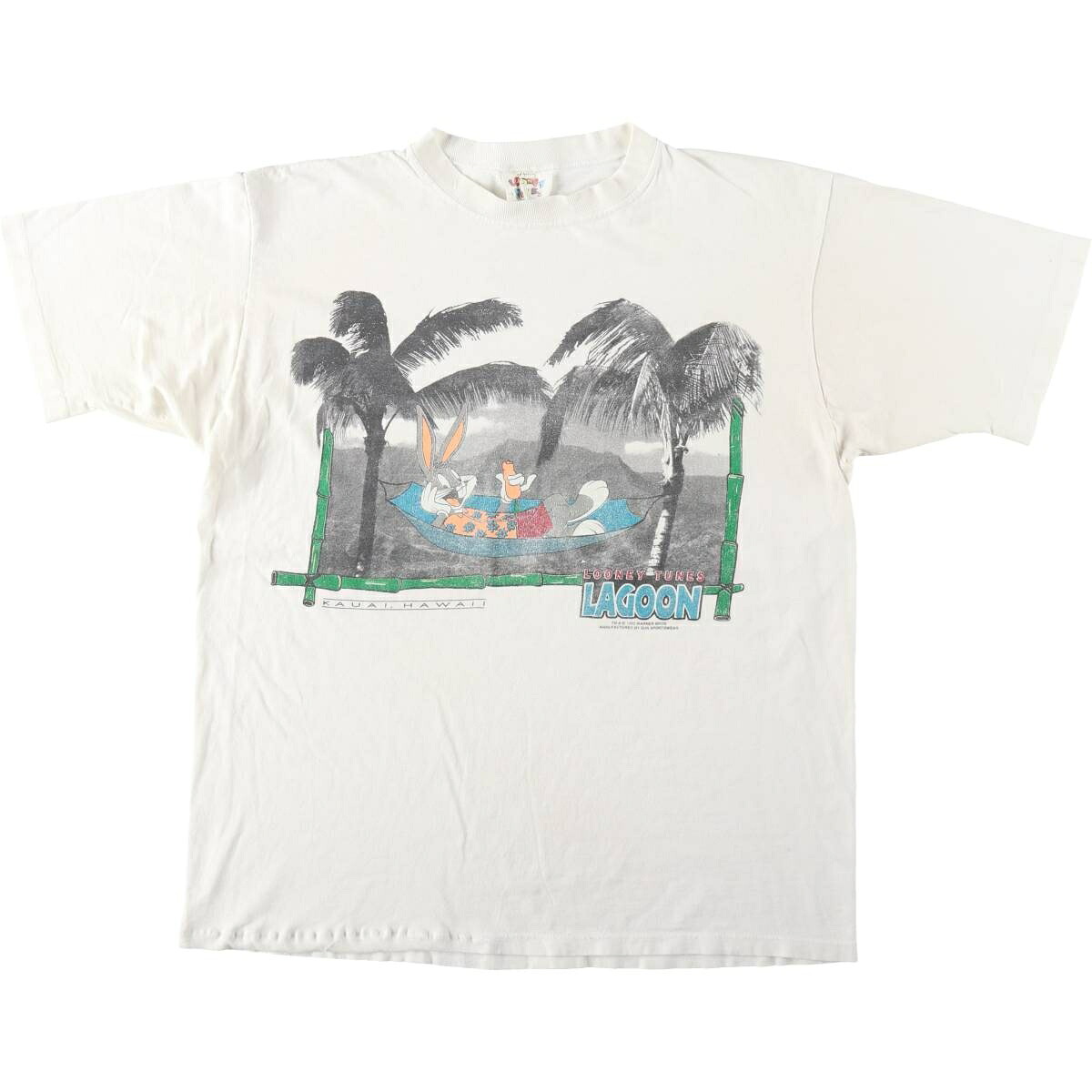 LOONEY TUNES ルーニーテューンズ Bugs Bunny バッグスバニー キャラクタープリントTシャツ