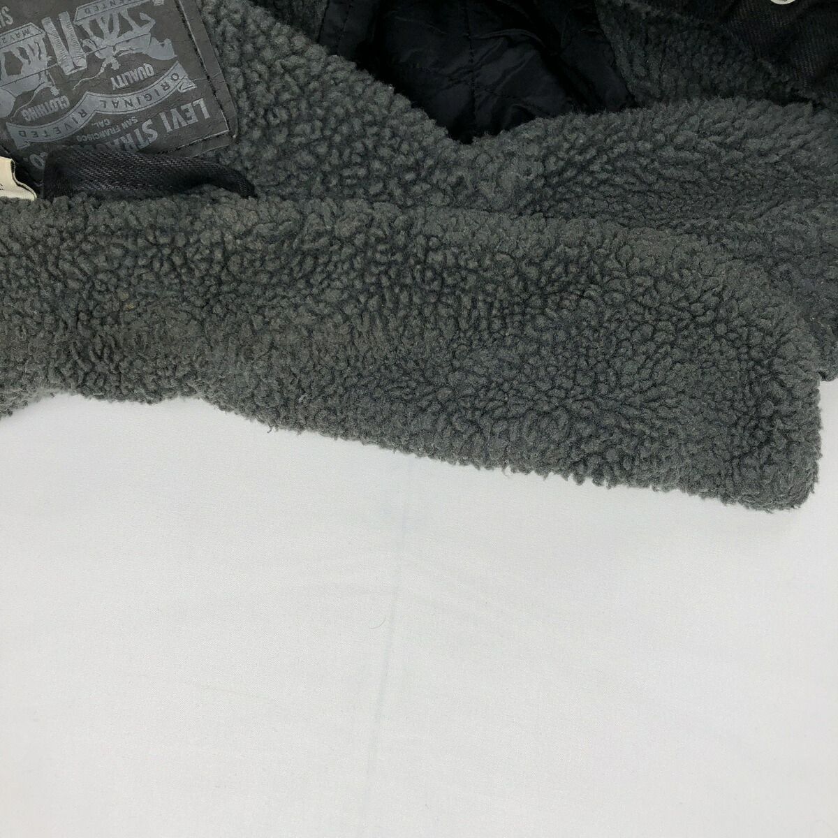 Levi's/リーバイス ブラックデニムボアジャケット