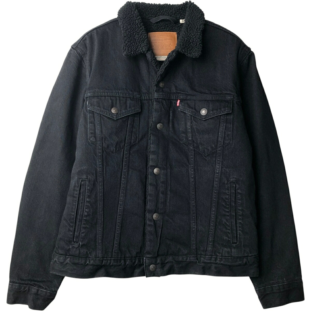 Levi's/リーバイス LEVI'S PREMIUM ユーロモデル ブラックデニムボアジャケット