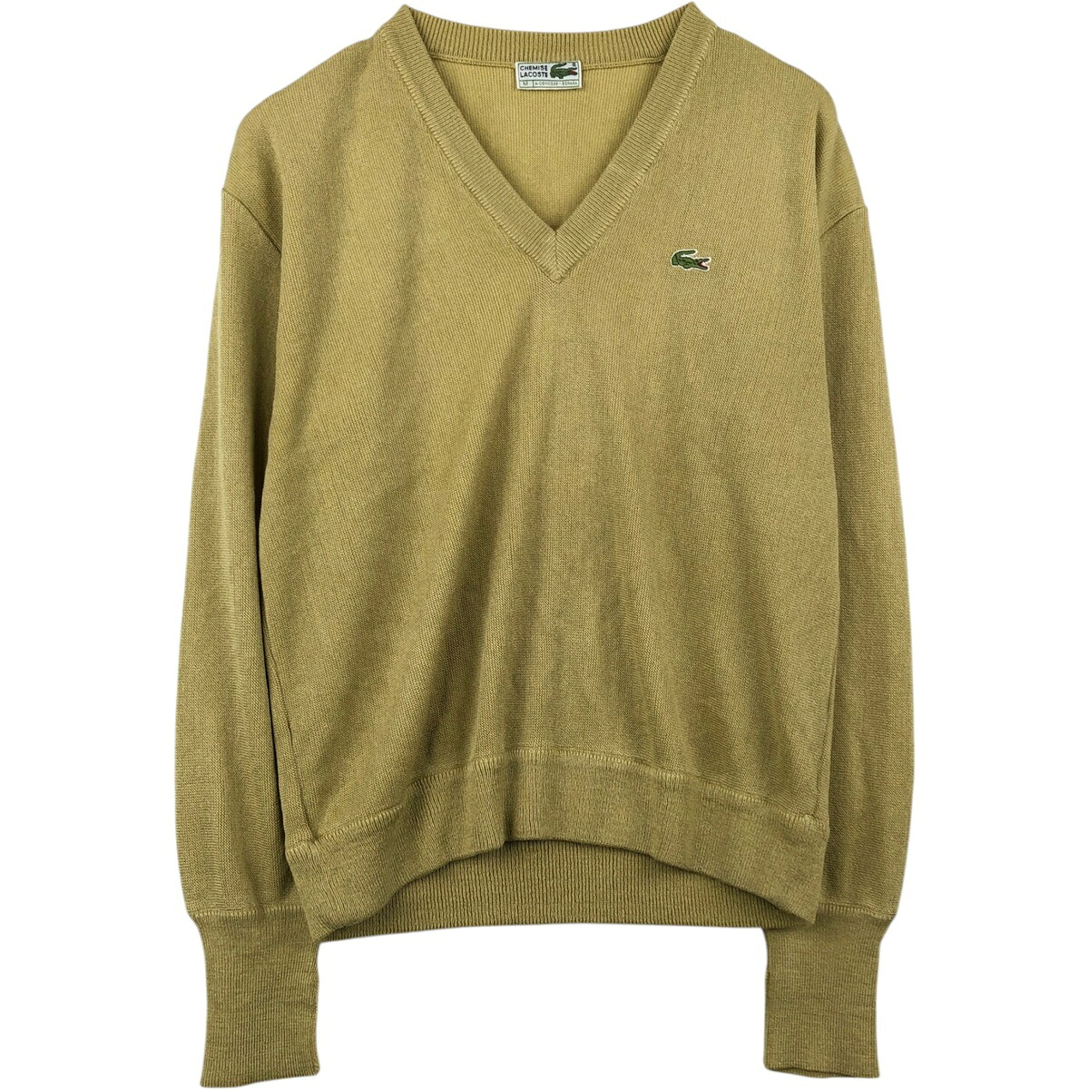 LACOSTE/ラコステ CHEMISE フレンチラコステ Vネック アクリルニットセーター