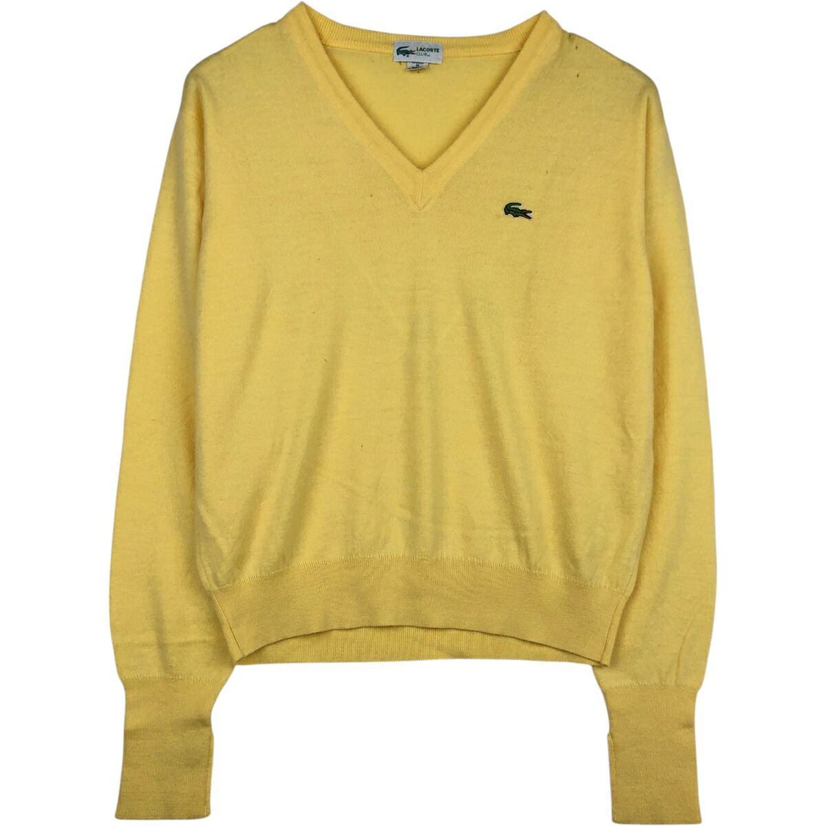 LACOSTE/ラコステ CLUB Vネック アクリルニットセーター