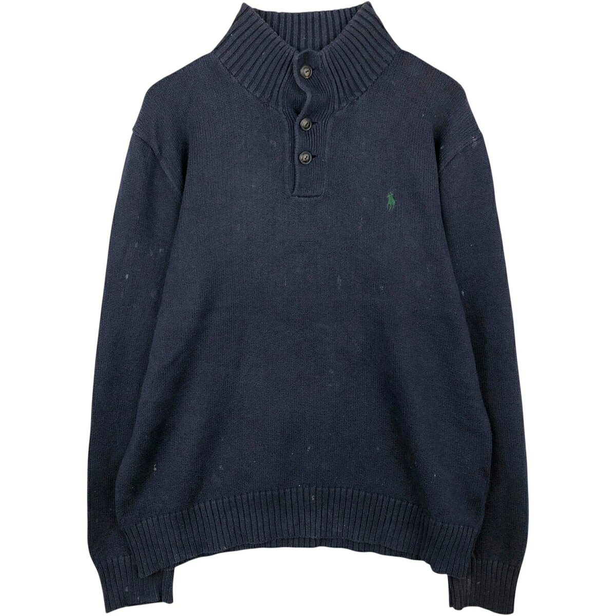 Ralph Lauren/ラルフローレン POLO by Ralph Lauren コットンニットハーフボタンセーター