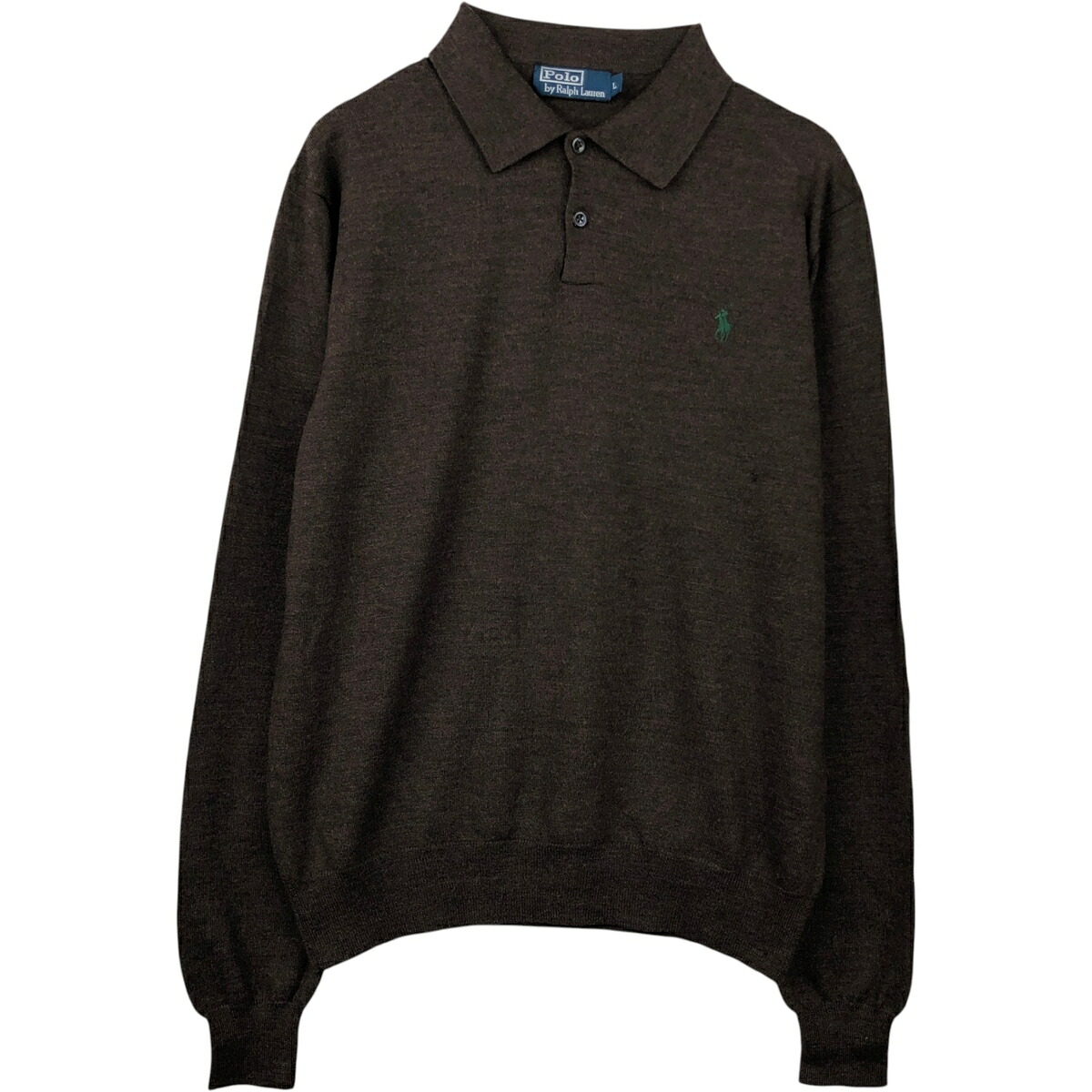 Ralph Lauren/ラルフローレン POLO by Ralph Lauren ウールニットハーフボタンセーター