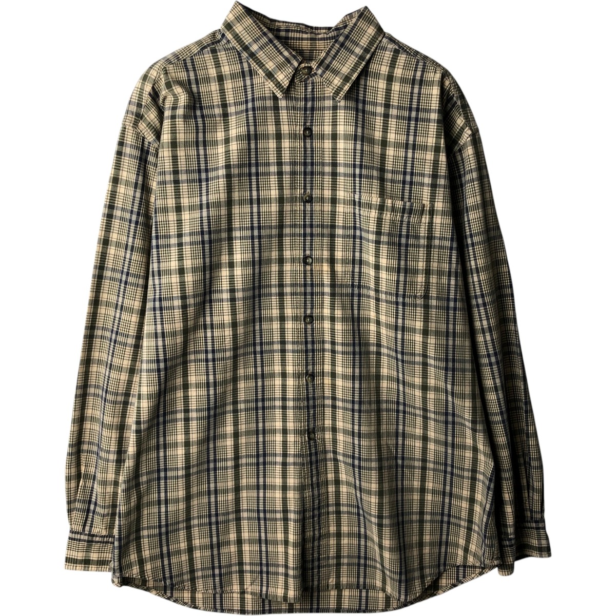 L.L.Bean/エルエルビーン 長袖 コットンチェックシャツ