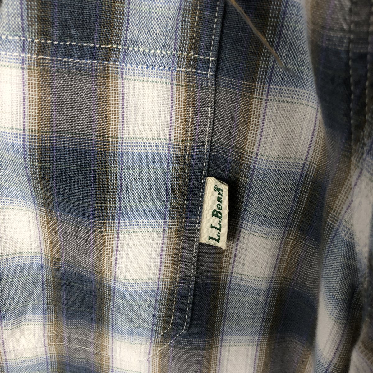 L.L.Bean/エルエルビーン 長袖 コットンチェックシャツ