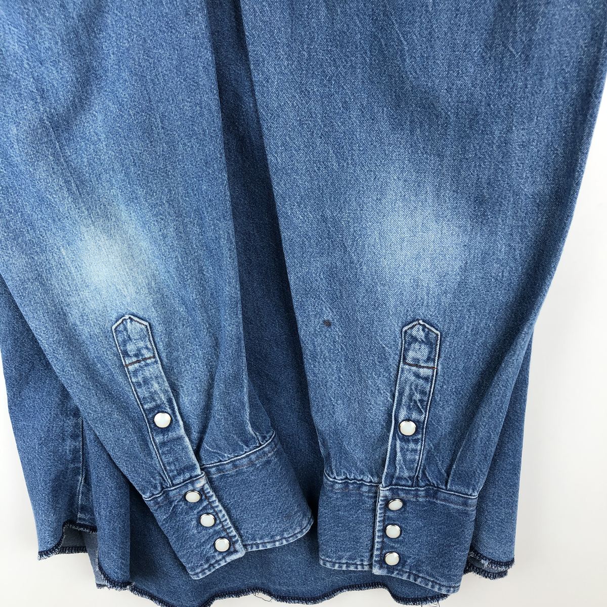 Wrangler/ラングラー 長袖 デニムウエスタンシャツ