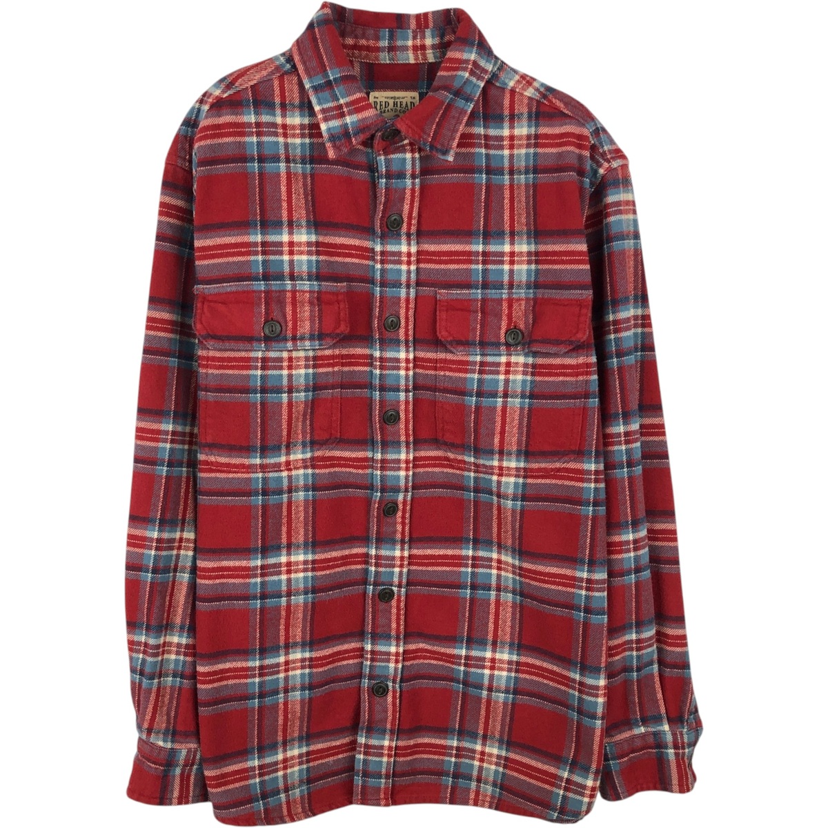 RED HEAD/レッドヘッド 長袖 ヘビーネルチェックシャツ