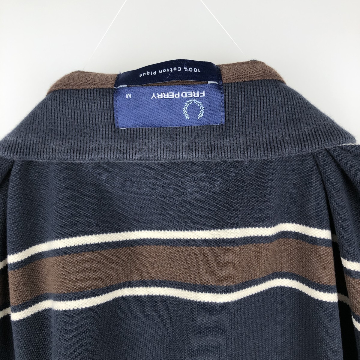 FRED PERRY/フレッドペリー 長袖 ボーダー ポロシャツ