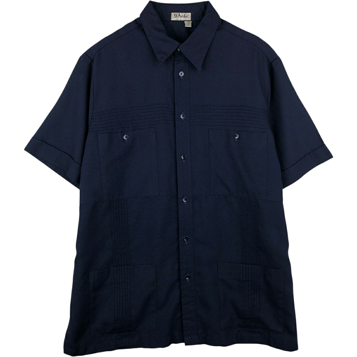 D'Avila 半袖 メキシカンシャツ キューバシャツ