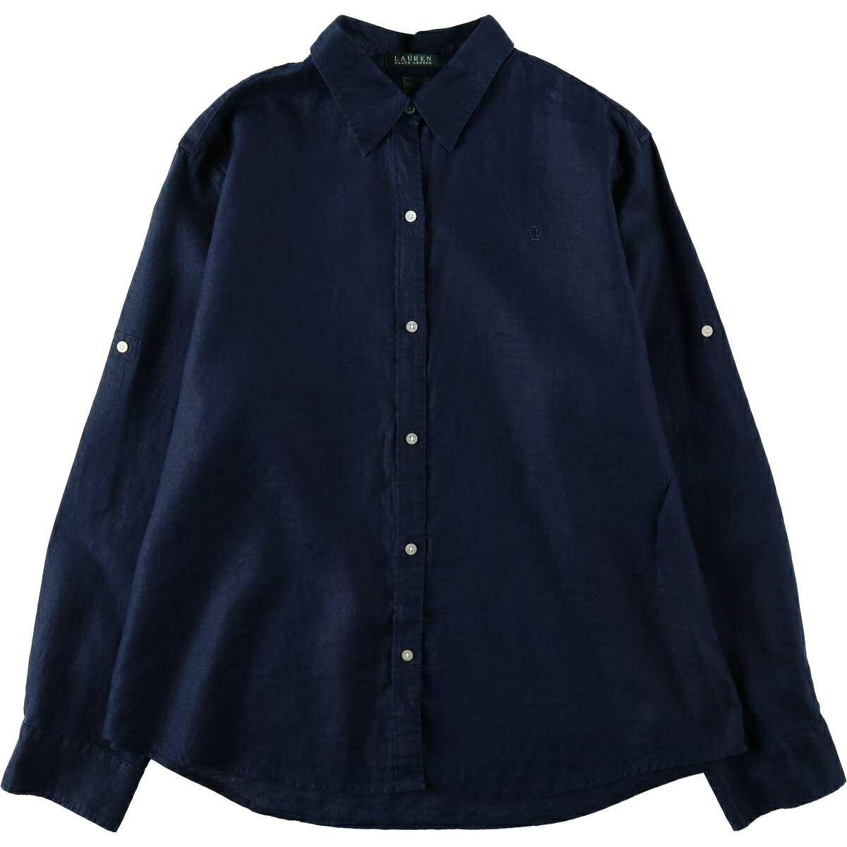 Ralph Lauren/ラルフローレン LAUREN ローレン 長袖 リネンシャツ