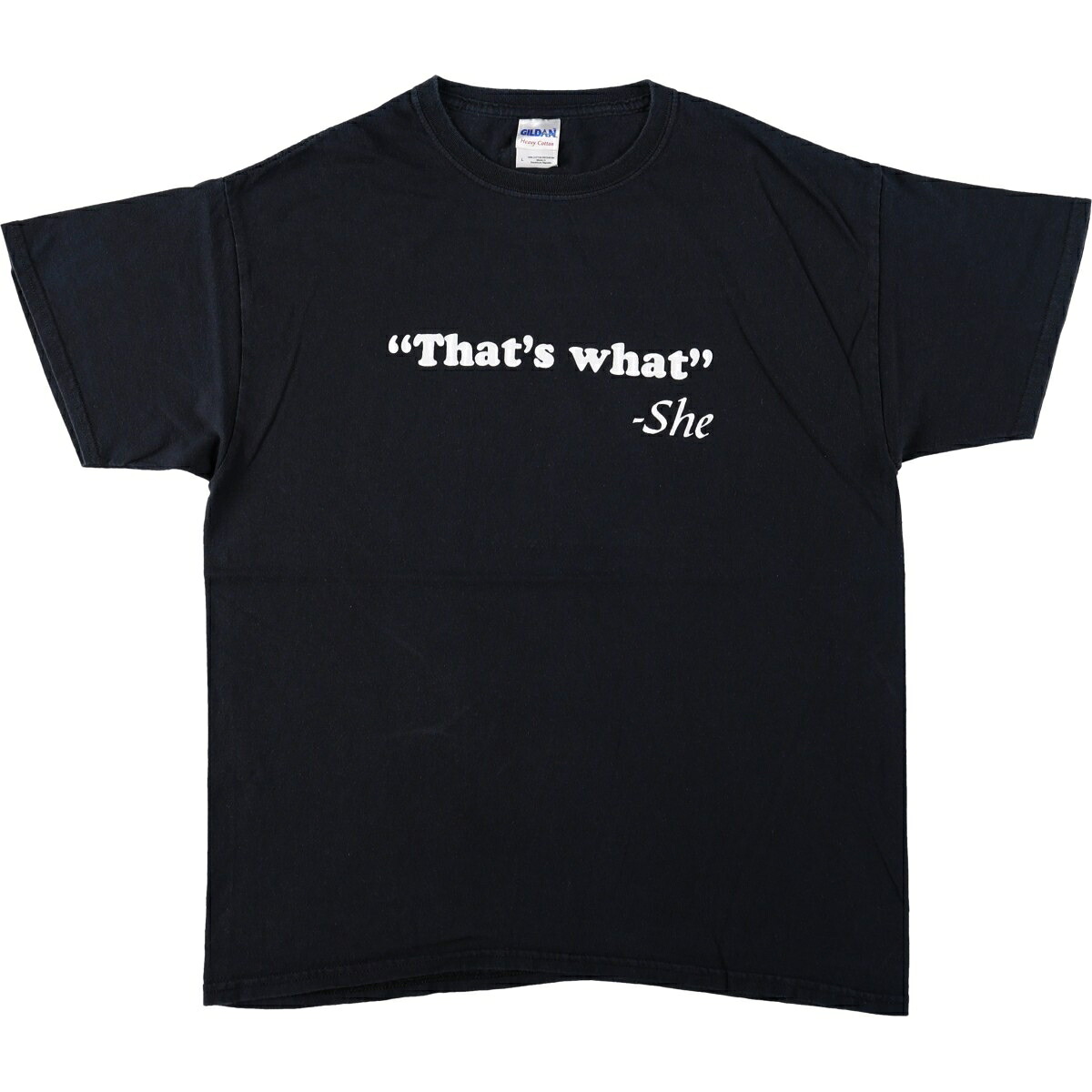 GILDAN/ギルダン メッセージプリントTシャツ