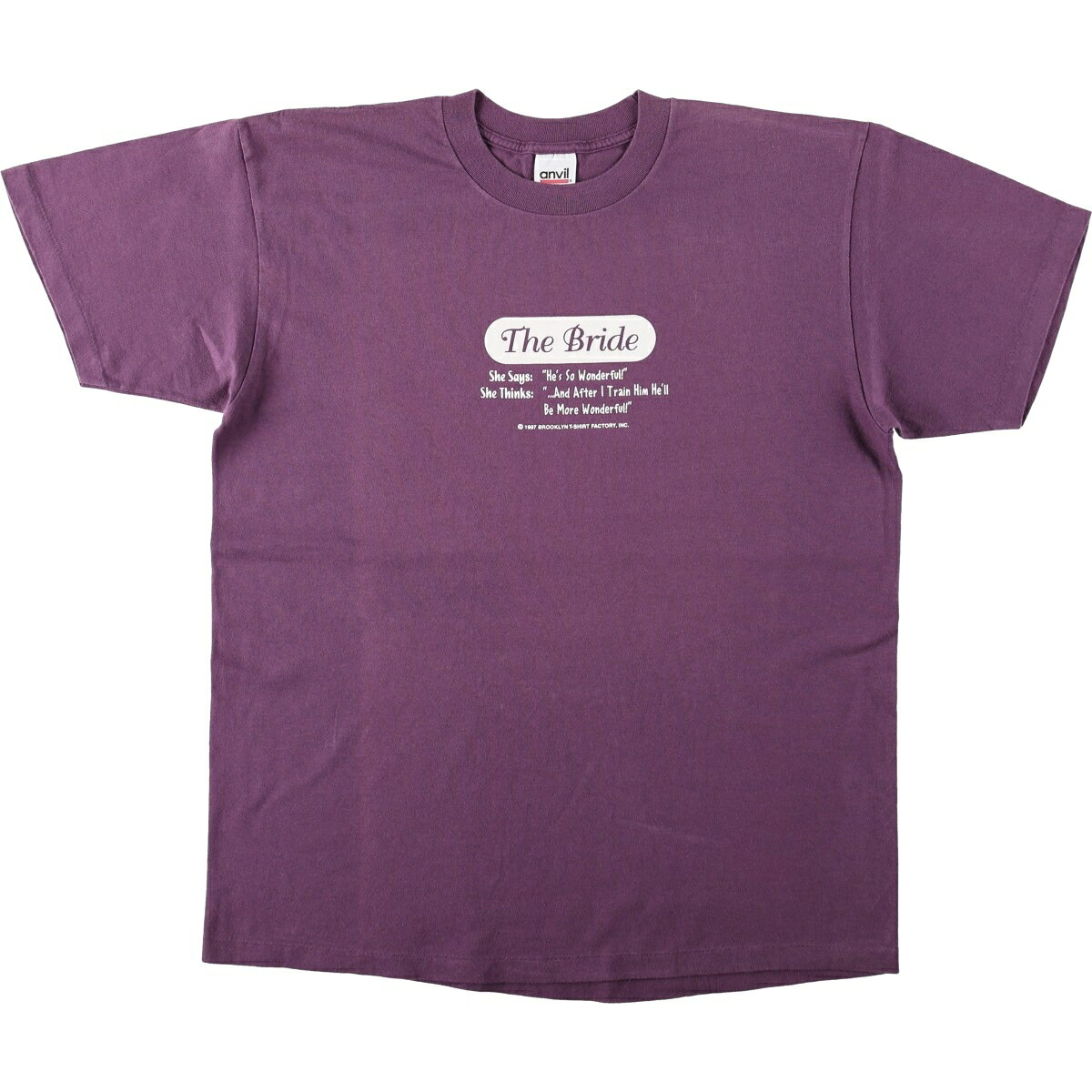 Anvil/アンビル メッセージプリントTシャツ