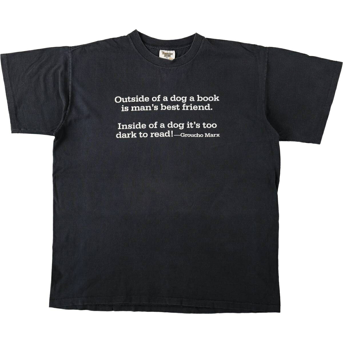 TENNESSEE RIVER GOLD メッセージプリントTシャツ