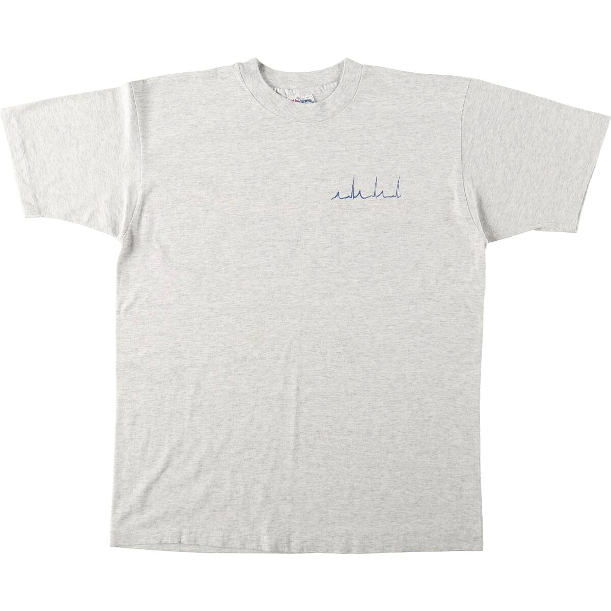 Hanes/ヘインズ Fifty-Fifty 青タグ プリントTシャツ