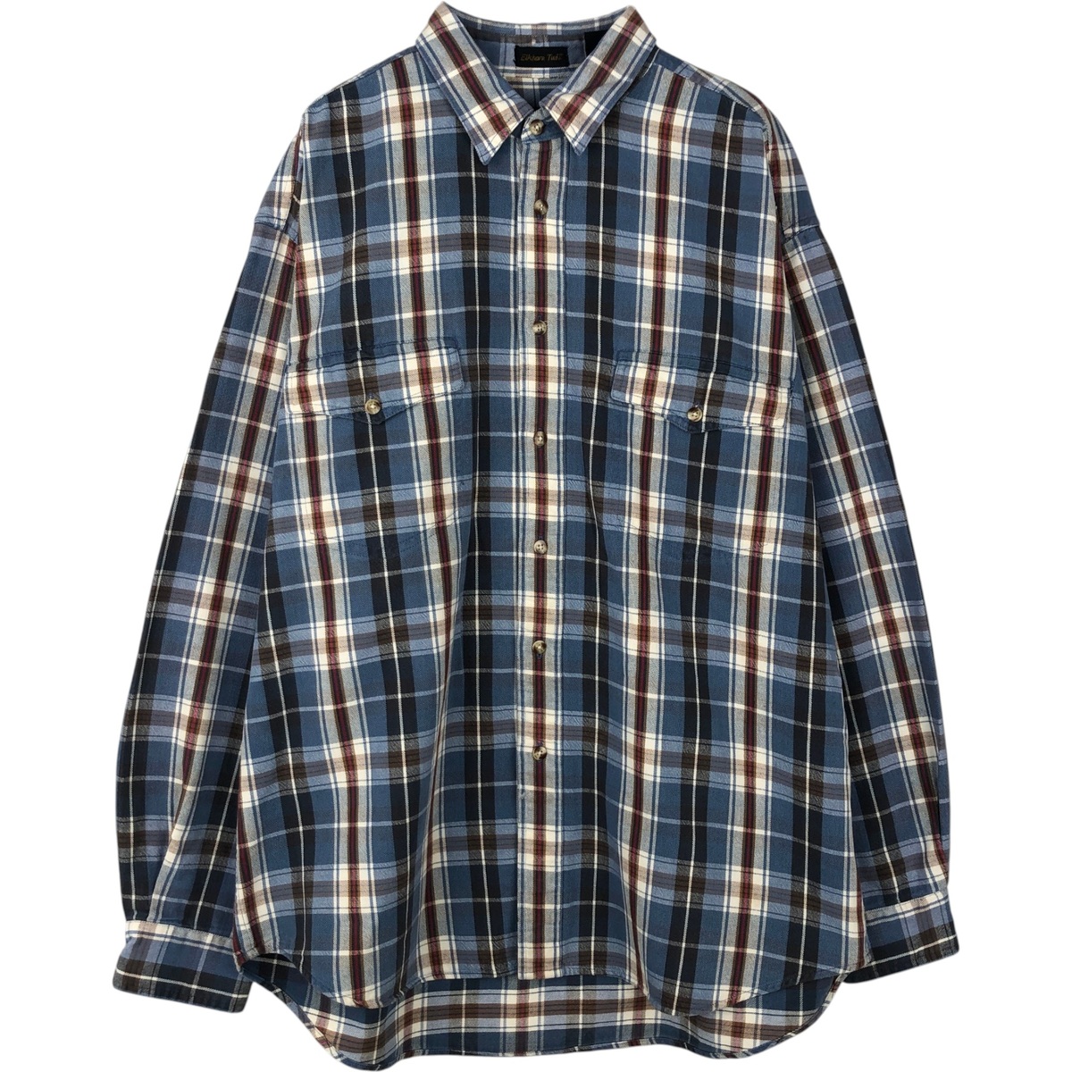 Eddie Bauer/エディーバウアー Elkhorn Twill 長袖 コットンチェックシャツ