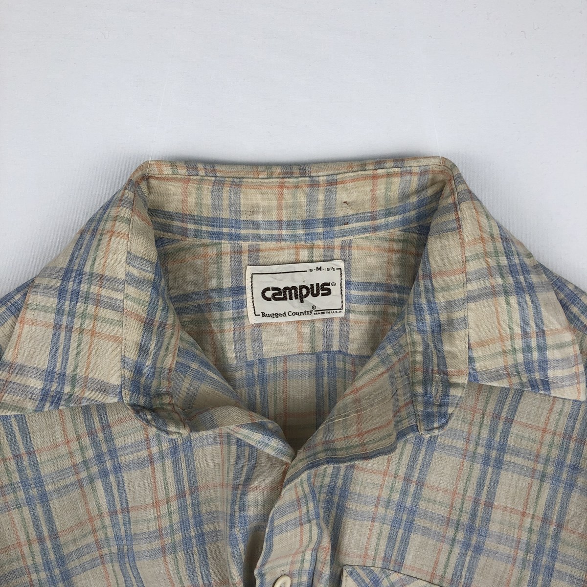 CAMPUS/キャンパス 長袖 チェックシャツ